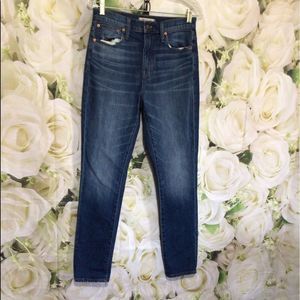 MADEWELL High Rise Slim BoyJean Size 26 Excellent
